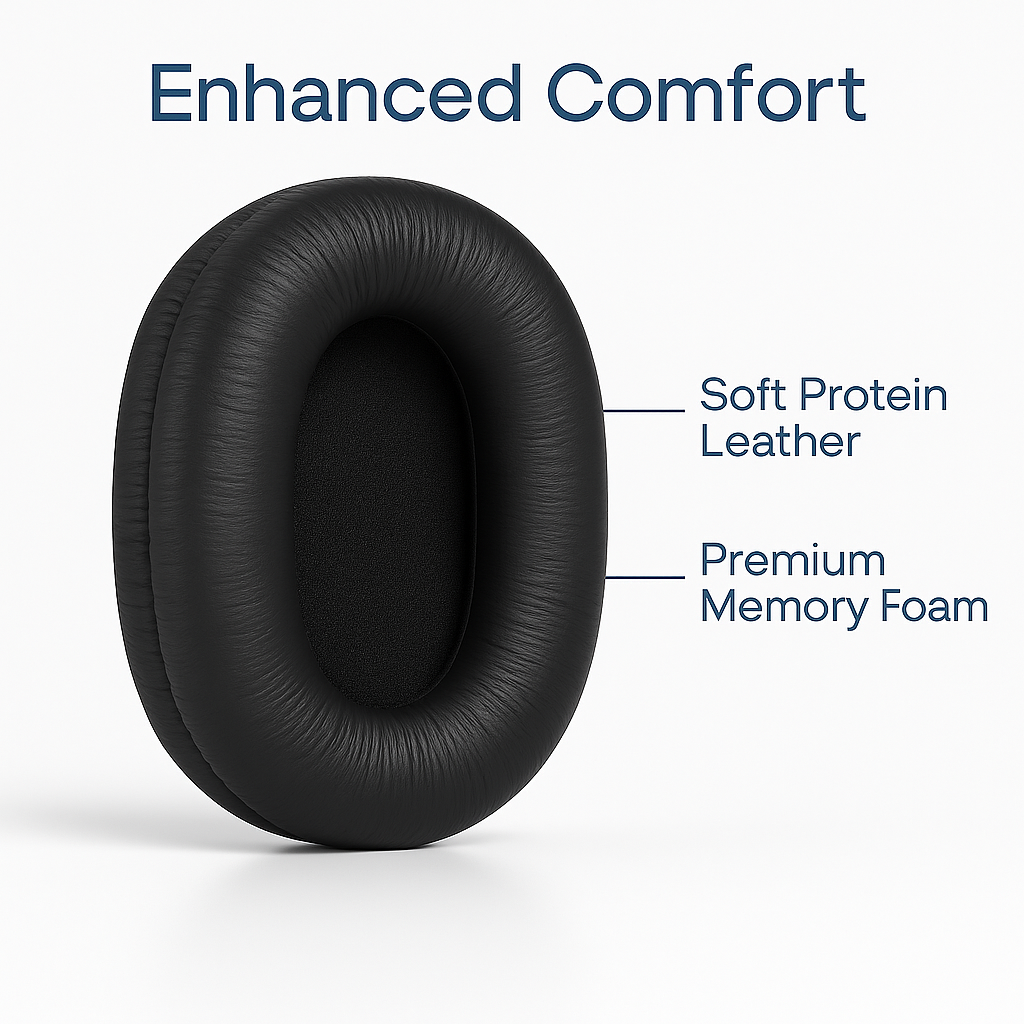 Premium Replacement Ear Pads for Sony MDR-7506, MDR-V6, MDR-CD900ST | Memory Foam Comfort